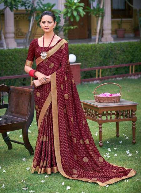 Kashvi Aashvi New fancy Ethnic wear Chiffon Printed Saree Collection